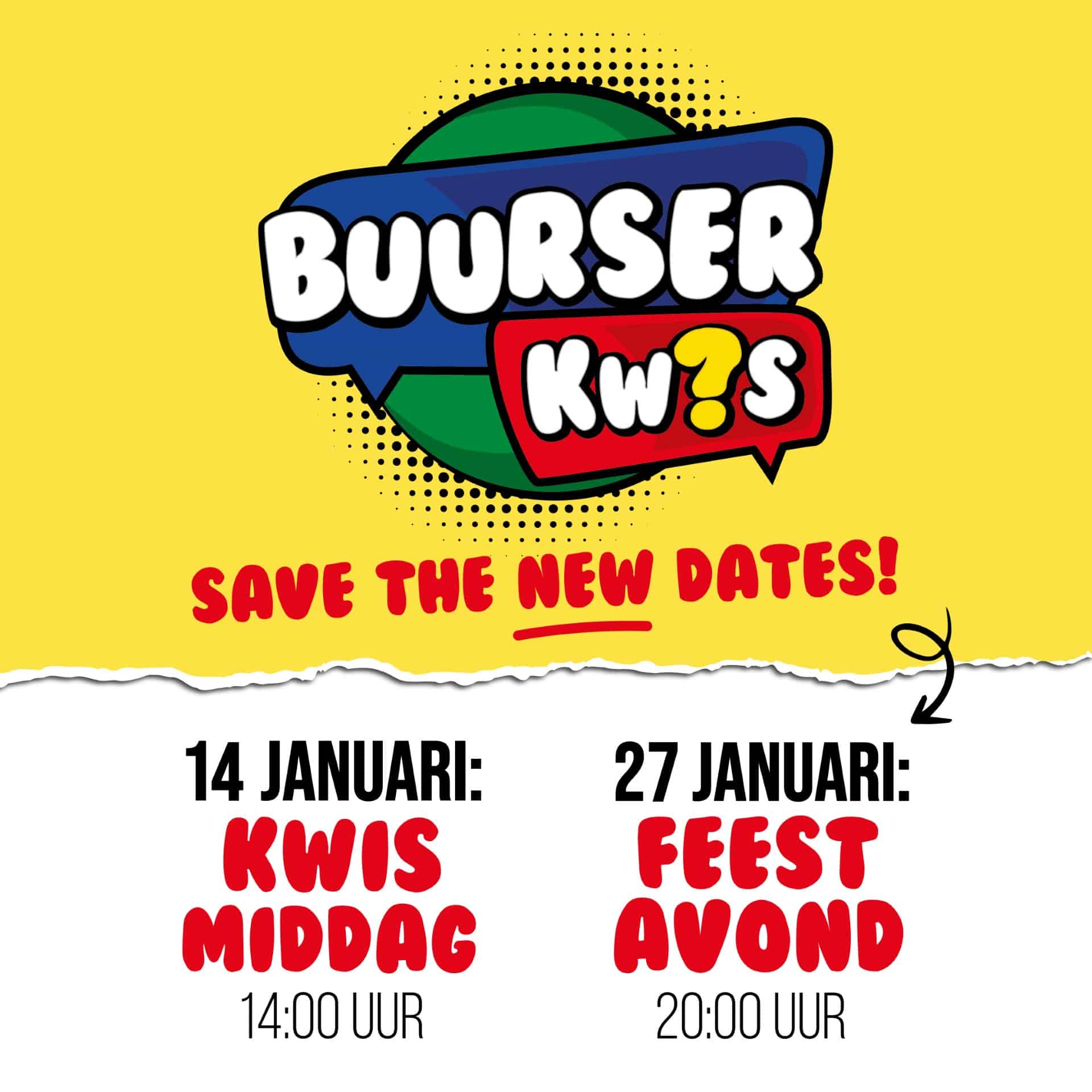 Social Media Save The New Dates Buurser Kwis