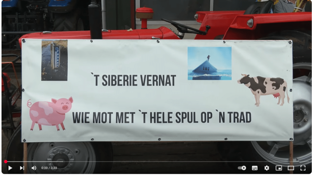 Ludieke actie Siberië aandacht voor plannen provincie overijssel vernatting haaksbergerveen